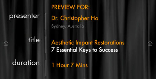 The 7 essential keys to success in Aesthetic Implant Restorations