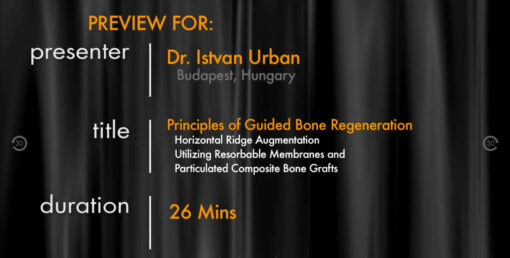 Principles of Guided Bone Regeneration - Horizontal Ridge Augmentation Utilizing Resorbable Membranes and Particulated Composite Bone Grafts