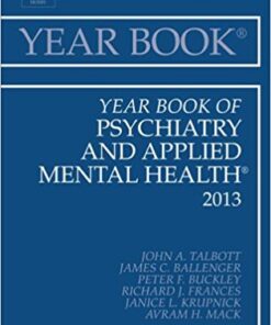 Year Book of Psychiatry and Applied Mental Health 2013,