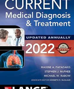CURRENT Medical Diagnosis and Treatment 2022 61st Edition PDF FREE DOWNLOAD