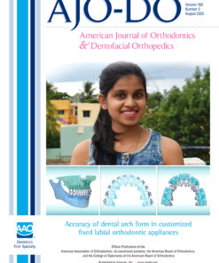 American Journal of Orthodontics and Dentofacial Orthopedics Volume 162 2022 PDF