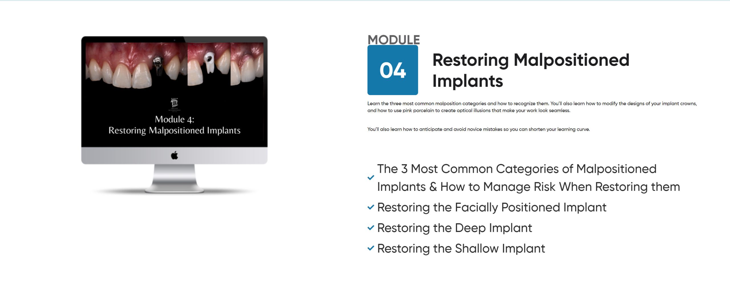 Restoring Malpositioned Implants