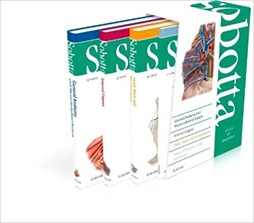 Sobotta Atlas of Anatomy, Package, 16th ed., English/Latin: Musculoskeletal System; Internal Organs; Head, Neck and Neuroanatomy; Muscles Tables