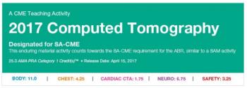 2017 Computed Tomography - A Video CME Teaching Activity