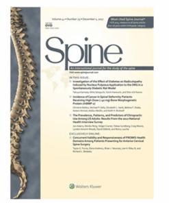 Spine – An International Journal for the Study of the Spine 2017