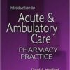 IntrIntroduction to Acute and Ambulatory Care Pharmacy Practiceoduction to Acute and Ambulatory Care Pharmacy Practice IntrIntroduction to Acute and Ambulatory Care Pharmacy Practiceoduction to Acute and Ambulatory Care Pharmacy Practice