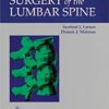 Surgery of the Lumbar Spine 1st Edition PDF Surgery of the Lumbar Spine 1st Edition PDF