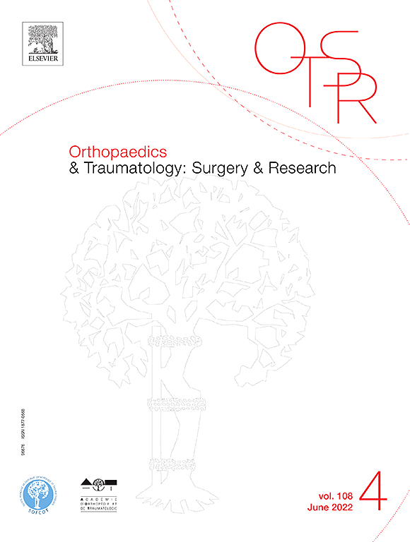 Orthopaedics & Traumatology: Surgery & Research PDF 2022 — Volume 108 Orthopaedics & Traumatology: Surgery & Research PDF 2022 — Volume 108
