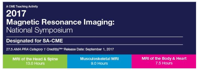 2017 MRI National Symposium: MRI of the Head & Spine - A Video CME Teaching Activity