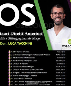Osteocom Restauri Diretti Anteriori – Luca Tacchini Qualità e ottimizzazione dei tempi (Italiano)