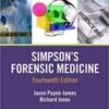 Simpson’s Forensic Medicine, 14th Edition (PDF) 2019