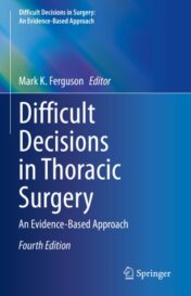 Difficult Decisions in Thoracic Surgery An Evidence-Based Approach 2020 Original pdf