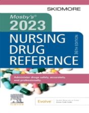 Mosby’s 2023 Nursing Drug Reference 36th Edition 2022 Original PDF