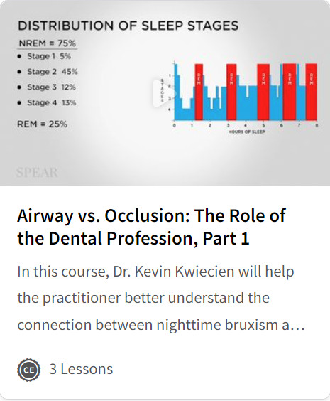 Airway vs. Occlusion: The Role of the Dental Profession, Part 1