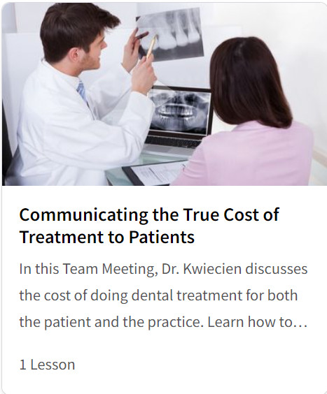 Communicating the True Cost of Treatment to Patients
