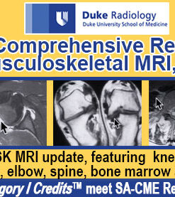 Duke Radiology: A Comprehensive Review of Musculoskeletal MRI, 2nd Edition Agenda