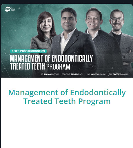 Management of Endodontically Treated Teeth-Dr. Hanaa Nassar