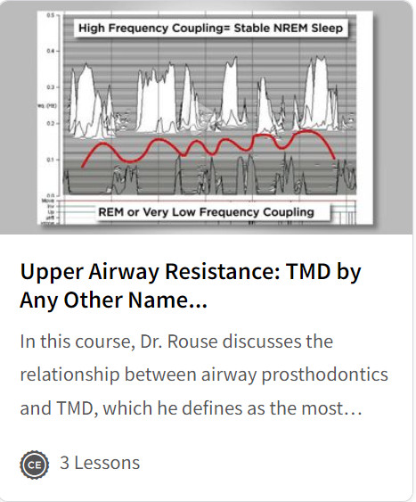 Upper Airway Resistance: TMD by Any Other Name...