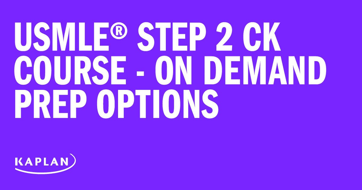 Kaplan USMLE Step 2 CK On Demand 2022 (CME VIDEOS) Kaplan USMLE Step 2 CK On Demand 2022 (CME VIDEOS)