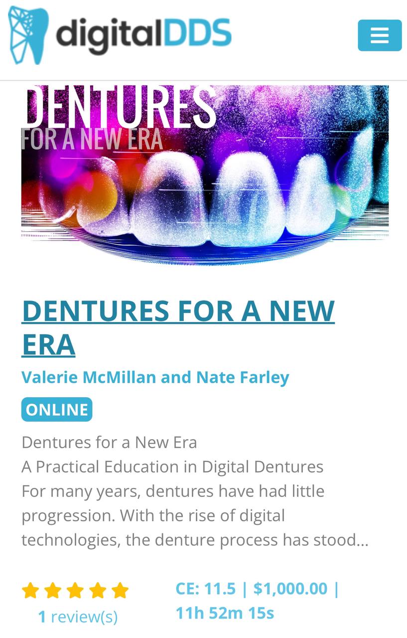 DENTURES FOR A NEW ERA DENTURES FOR A NEW ERA