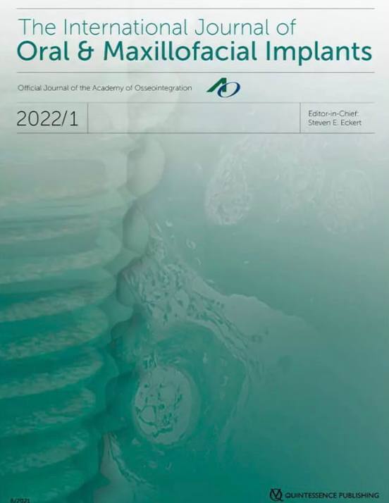 The International Journal of Oral & Maxillofacial Implants (JOMI), Full Issues 2022 Original PDF The International Journal of Oral & Maxillofacial Implants (JOMI), Full Issues 2022 Original PDF