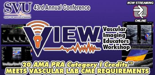 Society of Vascular Ultrasound 43rd Annual Conference: Vascular Imaging Educators Workshop 2021 Society of Vascular Ultrasound 43rd Annual Conference: Vascular Imaging Educators Workshop 2021